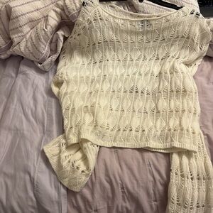 Princess Polly Cream Knit Sweater